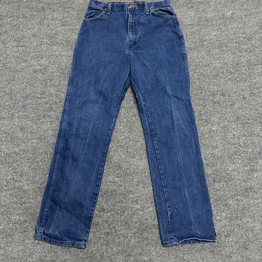 Wrangler Jeans Womens Size 13x32 Blue Cowboy Cut Straight Leg Cotton Denim